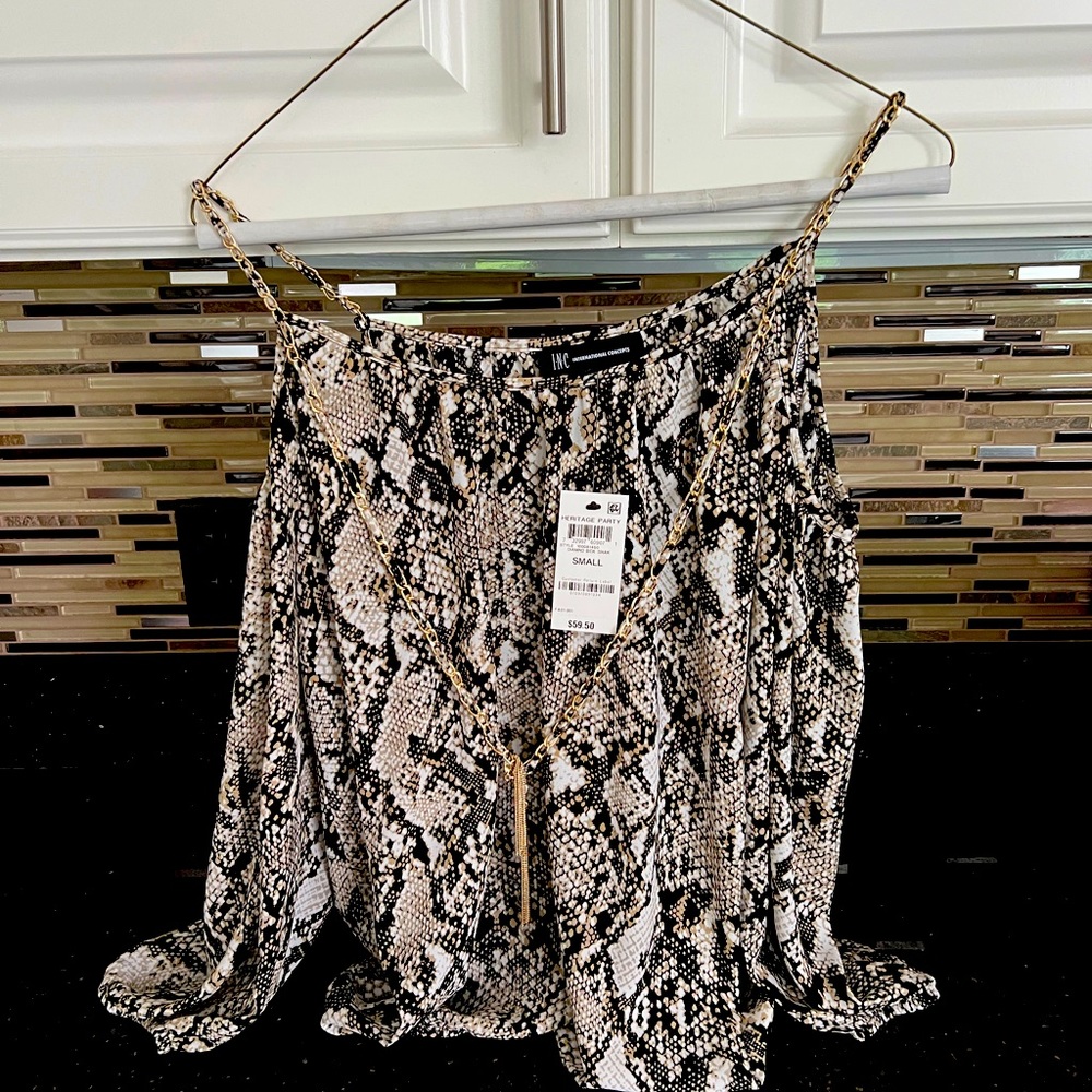 COPY - INC Cold Shoulder Top